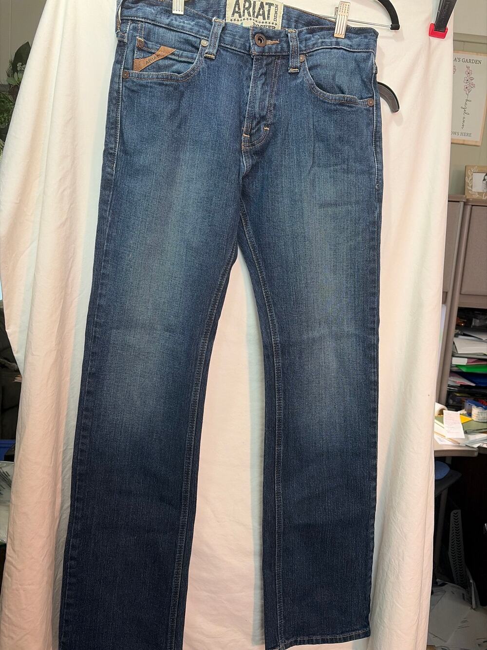 Men's Ariat M7 Denim Rocker Straight Jeans - 31x34
